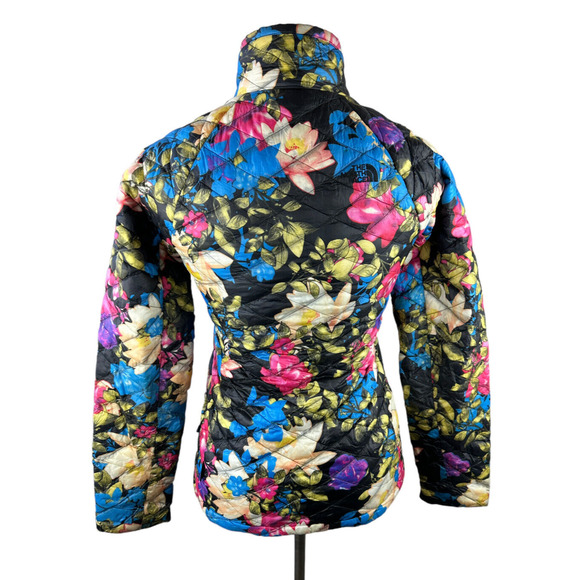 The North Face Floral Lotus Jacket Quilted Thermoball Puffer Full Zip Size Small - Picture 5 of 14